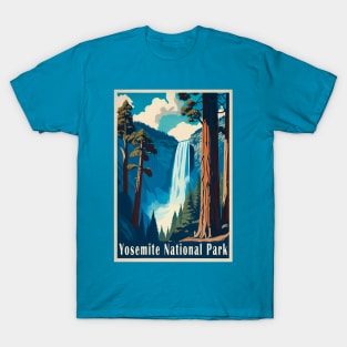 Yosemite National Park Vintage Travel Poster T-Shirt